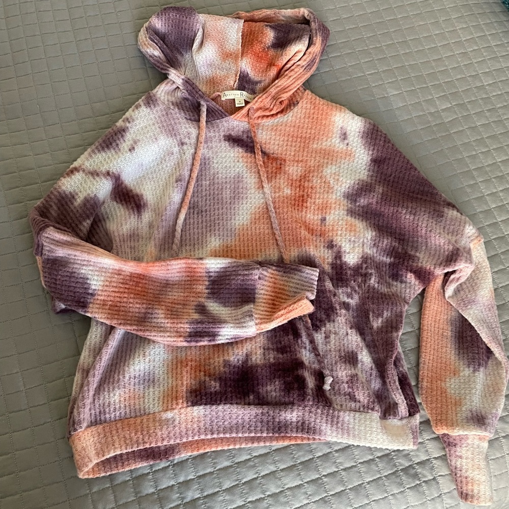 Tie dye waffle hoodie